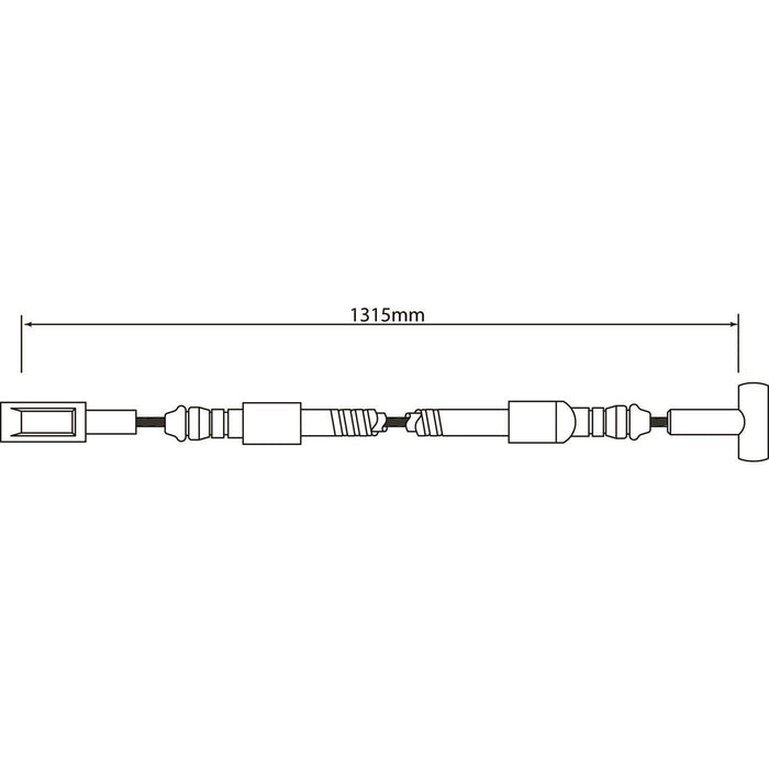 Apec Brake Cable Rear Fits Iveco Daily