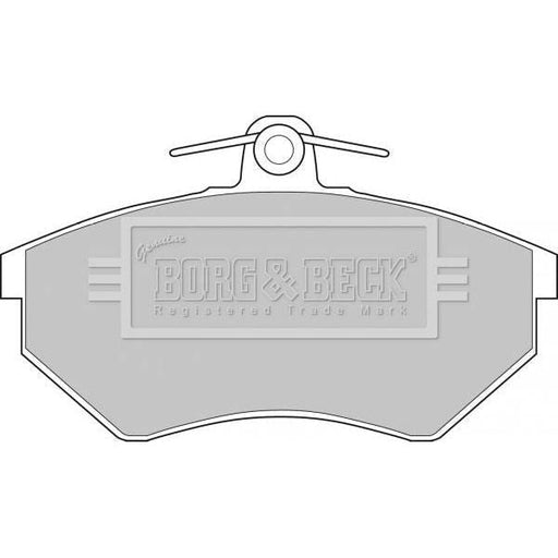 Genuine Borg & Beck Brake Pads fits AudiSeatVW 91 BBP1406 Borg & Beck  - Dynamic Drive