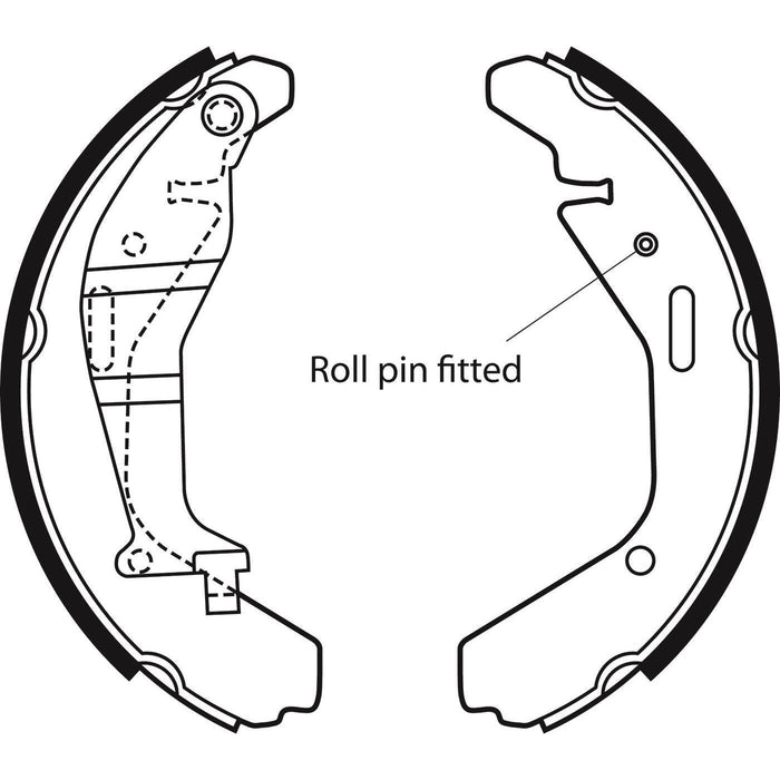 Apec Brake Shoe Rear Fits Opel Agila Suzuki Ignis Wagon R Vauxhall