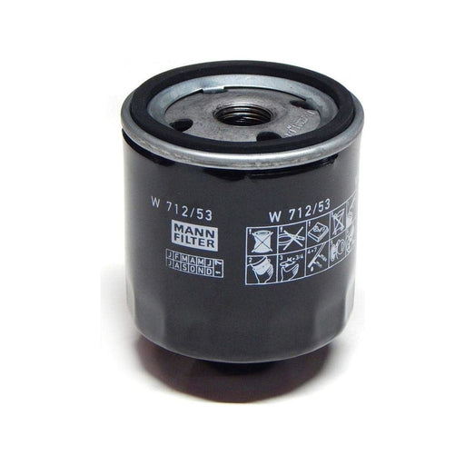 Genuine Mann Oil Filter for SeatSkodaVW1.01.41.6 W712/53 Mann & Hummel  - Dynamic Drive