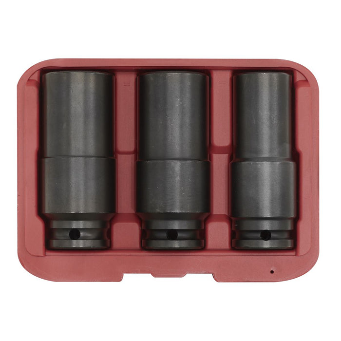 Sealey Weighted Impact Socket Set 1/2"Sq Drive 3pc SX319 Sealey  - Dynamic Drive