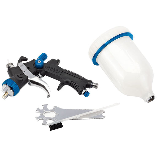 Draper HVLP Air Spray Gun with Composite Body and Gravity Fed Hopper, 600ml Draper  - Dynamic Drive