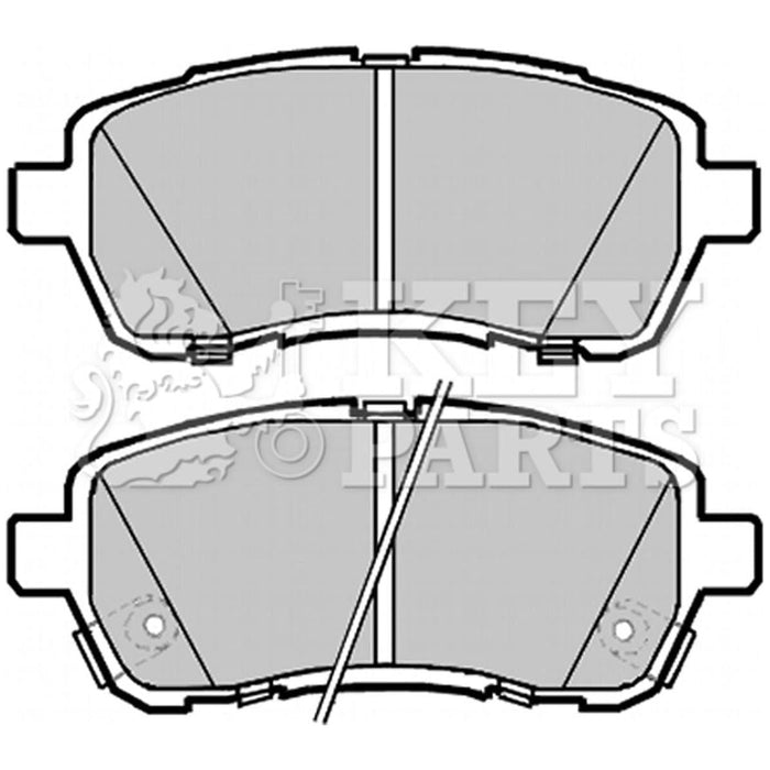 Genuine Key Parts KBP2085 Front Brake Pads-Includes Wear Indicators (Lucas-Girling)