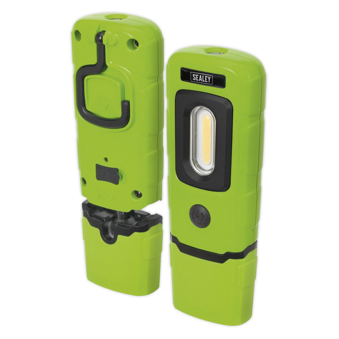 Sealey Rechargeable 360 Inspection Light 3W COB & 1W SMD LED Green Lithium-Polym Sealey  - Dynamic Drive