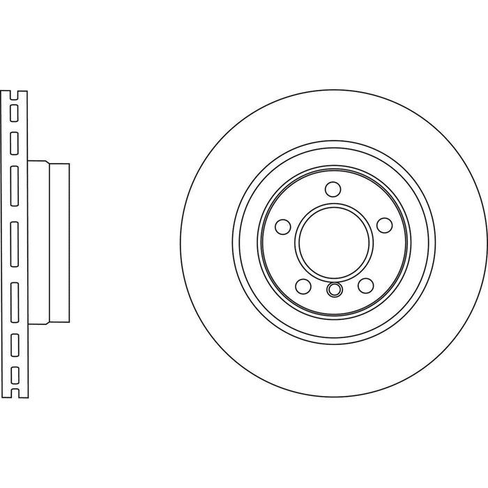 Genuine APEC Front Brake Discs & Pads Set Vented for Land Rover Range Rover