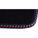 Tailored Claret Blue Trim Carpet Mats fits VW Polo 04-09 + Clips 04 05 06 07 08 09 UKB4C  - Dynamic Drive