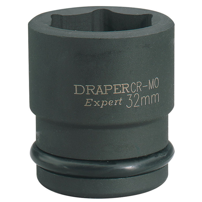 Draper HI-TORQ 6 Point Impact Socket, 3/4" Sq. Dr., 32mm 28743