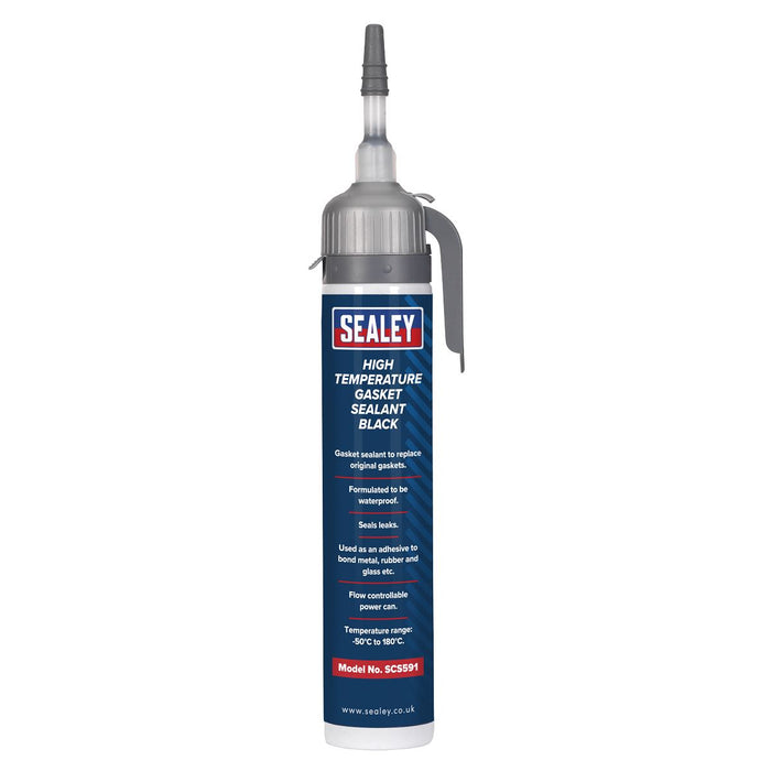 Sealey High Temperature Gasket Sealant Black 200ml SCS591 Sealey  - Dynamic Drive