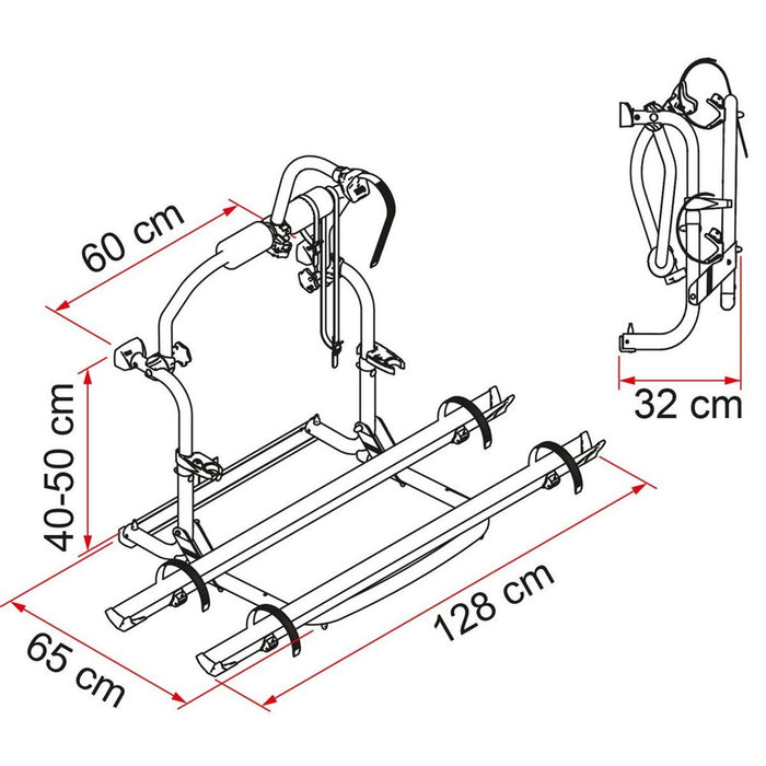 FIAMMA CARRY BIKE CL MOTORHOMES CYCLE RACK 2 BIKES 02093B87A