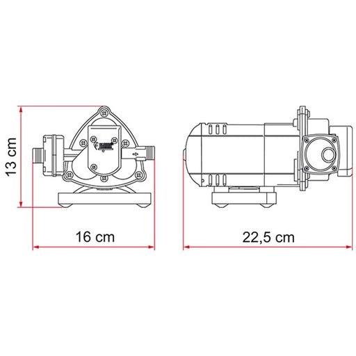 Fiamma 1.5 Bar Aqua 8 12V 10 Litre Pressurised Water Pump Caravan Motorhome AQUA UK Camping And Leisure