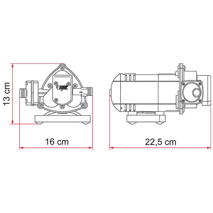 Fiamma 1.5 Bar Aqua 8 12V 10 Litre Pressurised Water Pump Caravan Motorhome AQUA UK Camping And Leisure