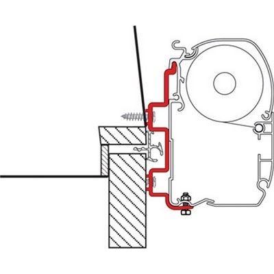 Fiamma 300 Adapter Bracket Hymer Exsis before 2005 for F45 F70 Awning 98655-688 NOVA  - Dynamic Drive