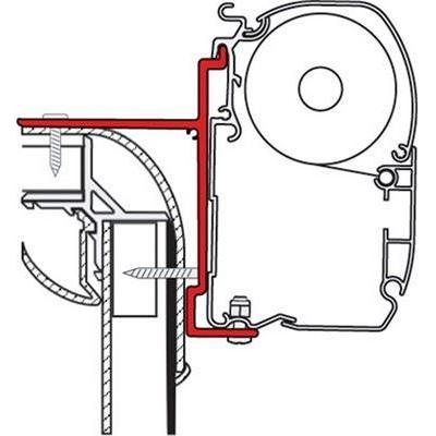 Fiamma Adapter Brackets Pilote Explorer for F45 F70 Awnings Mounting 98655-729 NOVA  - Dynamic Drive