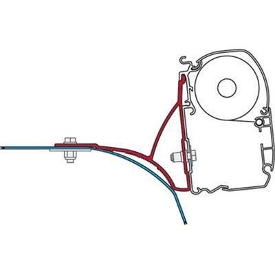 Fiamma Awning Mounting Bracket Kit For Ducato With Roof Rack Van Conversion 98655-485 - UK Camping And Leisure