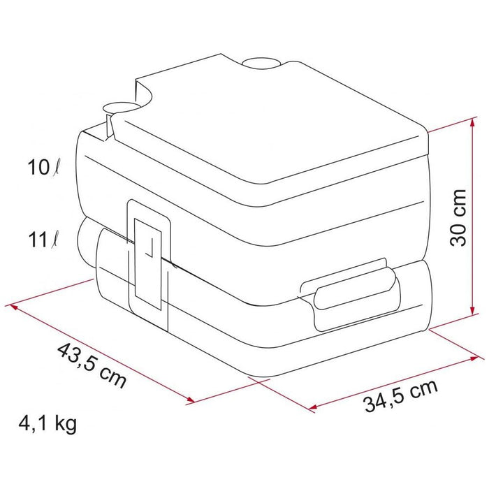 Fiamma Bi-Pot 34 Caravan Campervan Camping Boat Disabled Portable Toilet Fiamma  - Dynamic Drive