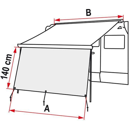 Fiamma Blocker 400 Front Panel For F45 F70 F80 F65 Caravanstore Awning Outdoors 07972-03- UK Camping And Leisure