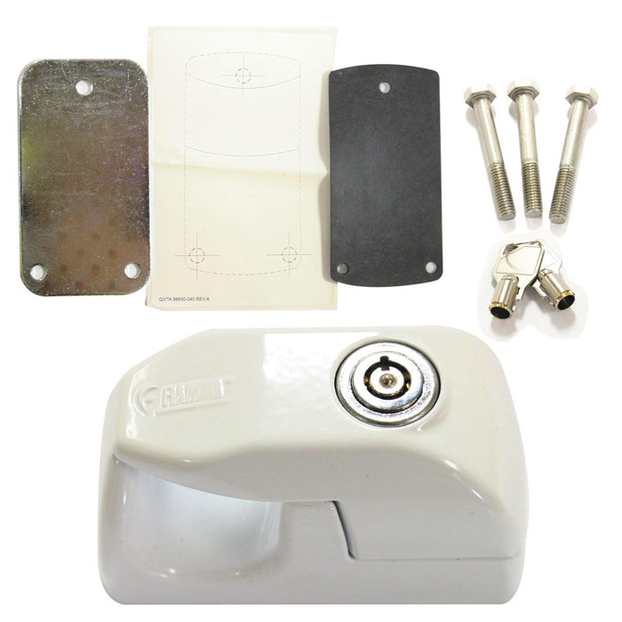 Fiamma Door Handle 31 & 46 Kit Security Lock Caravan Motorhome 98656-433 - UK Camping And Leisure