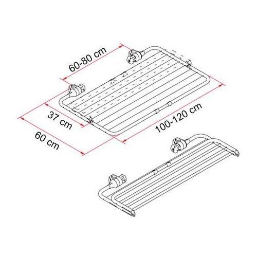 Fiamma Easy Dry Carry Bike Clothes Airer Drying Rack Motorhome Campervan Caravan 06306-01- UK Camping And Leisure