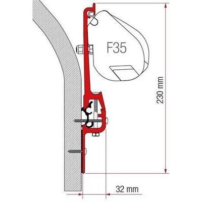 Fiamma F35 Awning Mounting Bracket Kit Eriba Touring Caravan 98655Z009 98655Z009 - UK Camping And Leisure