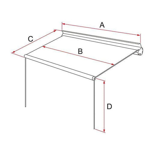 Fiamma F35 Pro Awning 250 Titanium Case Royal Grey Fabric Campervan Caravan UK Camping And Leisure