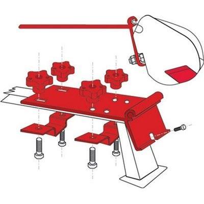 Fiamma F35 Standard Awning Mounting Bracket For Vehicle Roof Rails 98655-142 KIT - UK Camping And Leisure