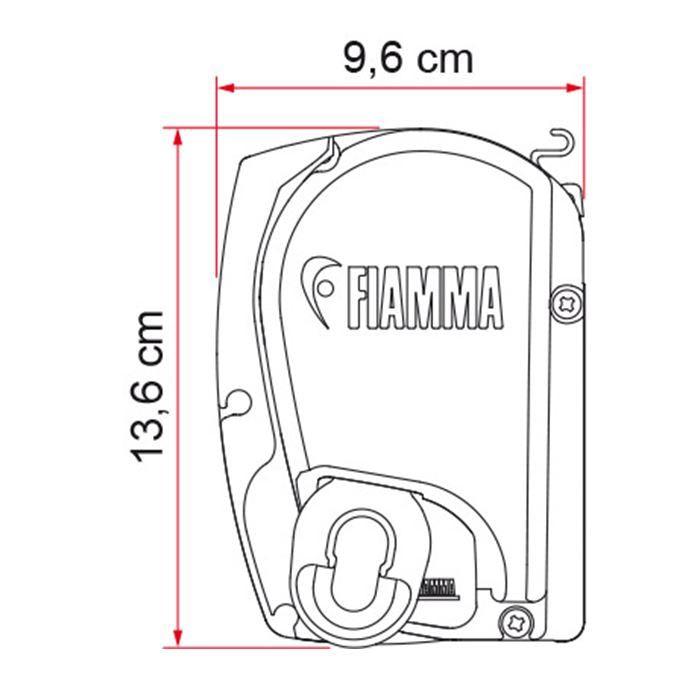 Fiamma F45 L Winch Awning Wind Out 550 Titanium Case Royal Grey Fabric UK Camping And Leisure