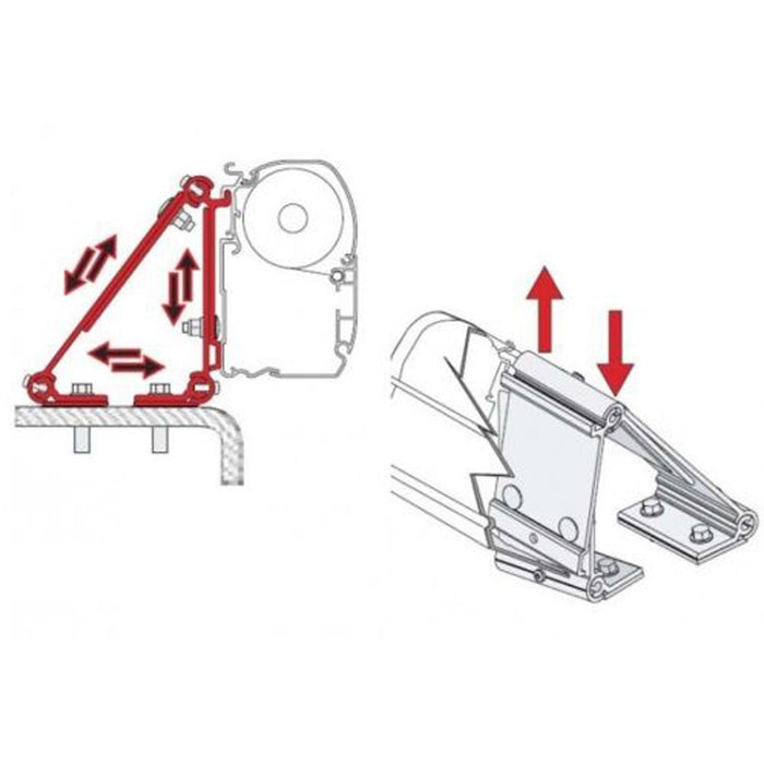 Fiamma F45 Multi 80 Awning Roof Fixing Brackets Motorhome 98655-011 - UK Camping And Leisure