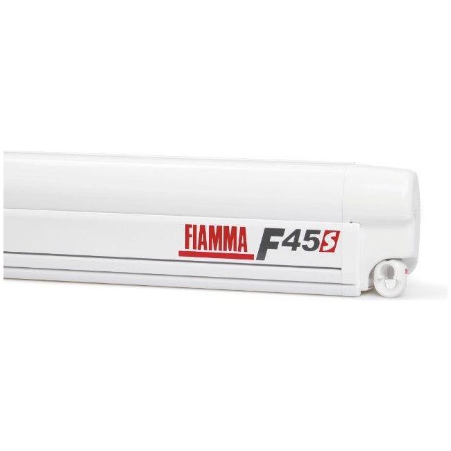 Fiamma F45 S Awning Polar White Case 3.5M Royal Grey Canopy Motorhome - UK Camping And Leisure