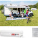 Fiamma F45 S Winch Awning Wind Out 190 Polar White Royal Grey Fabric 06280M01R UK Camping And Leisure