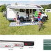 Fiamma F45 S Winch Awning Wind Out 260 Polar White Case Evergreen Fabric UK Camping And Leisure