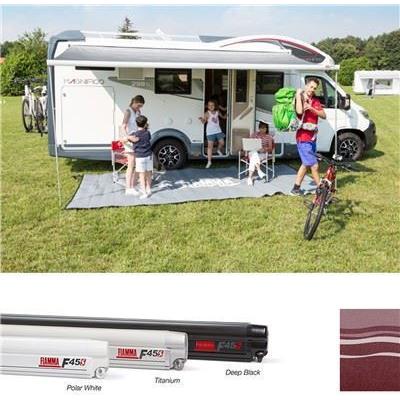 Fiamma F45 S Winch Awning Wind Out 400 Polar White Case Bordeaux Fabric UK Camping And Leisure