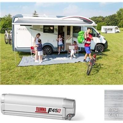 Fiamma F45S 190cm Awning Titanium Case Royal Grey Fabric Caravan Campervan Van UK Camping And Leisure