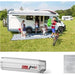 Fiamma F45S 375cm Awning Titanium Case Royal Grey Fabric Motorhome Caravan Van UK Camping And Leisure