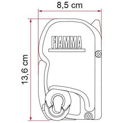 Fiamma Titanium F45S 400 Awning Royal Grey Fabric