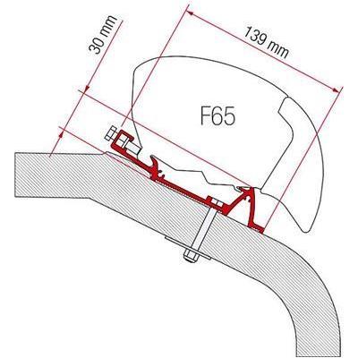 Fiamma F65 F80 Awning 370Cm Mounting Bracket Adapter For Lmc Liberty Motorhome 98655-775 - UK Camping And Leisure