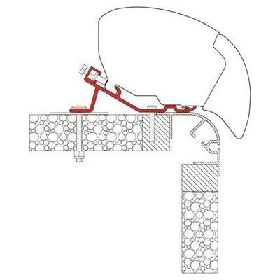 Fiamma F65S Awning Mounting Adapter Bracket for Bailey Pegasus Caravan 98655-939 - UK Camping And Leisure