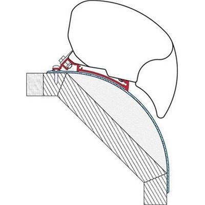 Fiamma F80 F65 Awning Adapter Brackets Laika Kreos Motorhome After 2005 98655-698 - UK Camping And Leisure