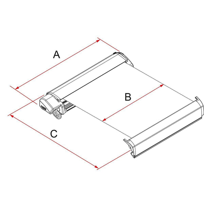 Fiamma F80S 290 Awning Polar White Case Royal Grey Fabric Motorhome Caravan Van UK Camping And Leisure