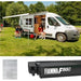 Fiamma F80S 320 Awning Deep Black Case Royal Grey Fabric Motorhome Caravan Van UK Camping And Leisure