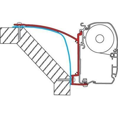 Fiamma Kit Adapter Brackets Laika Ecovip 07 for F45 F70 Awning 98655-467 - UK Camping And Leisure