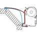 Fiamma Kit Adapter Brackets Laika Ecovip 07 for F45 F70 Awning 98655-467 - UK Camping And Leisure