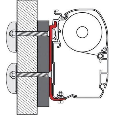 Fiamma Kit Dethleffs Globebus Motorhome F45 F70 Awning Brackets 98655-730 NOVA  - Dynamic Drive