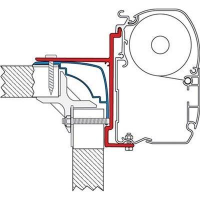 Fiamma Kit Laika Ecovip Burstr Hobby Mororhome Awning Brackets 98655-357 - UK Camping And Leisure