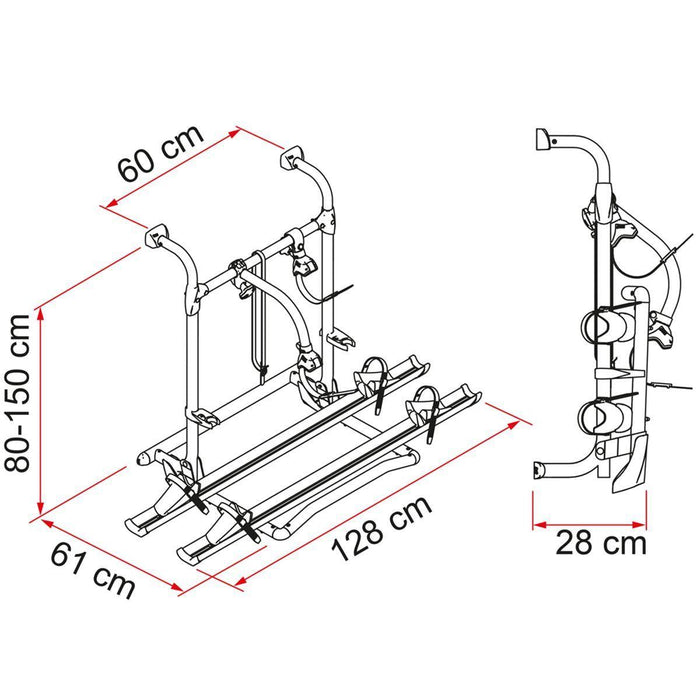 Fiamma Motorhome Carry Bike Pro Electric Bike Carrier Fiamma  - Dynamic Drive