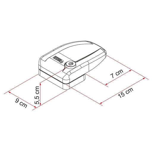 Fiamma Safe Door Frame 3 Locks Caravan Motorhome Security Same Key 08022-02- - UK Camping And Leisure