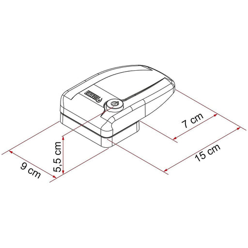 Fiamma Safe Door Frame White Security Lock Caravan Motorhome 08022-01- Fiamma  - Dynamic Drive