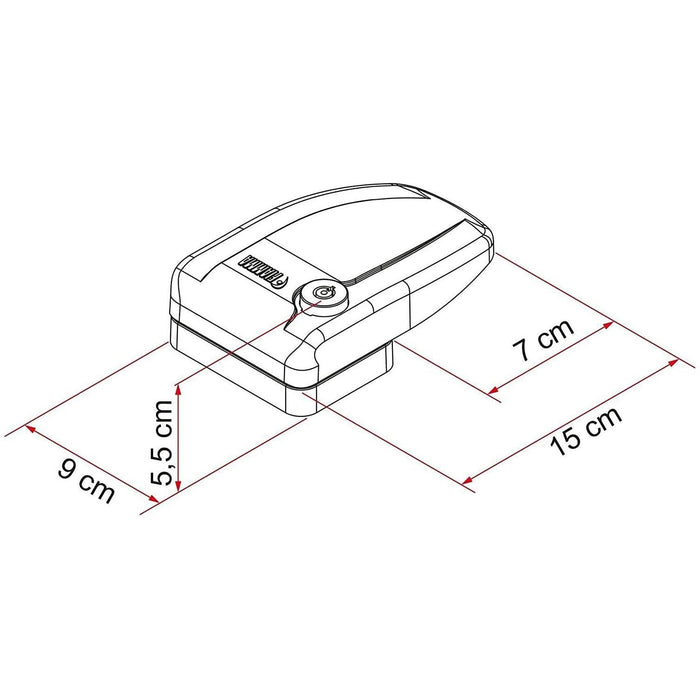 Fiamma Safe Door Frame White Security Lock Caravan Motorhome 08022-01- UK Camping And Leisure