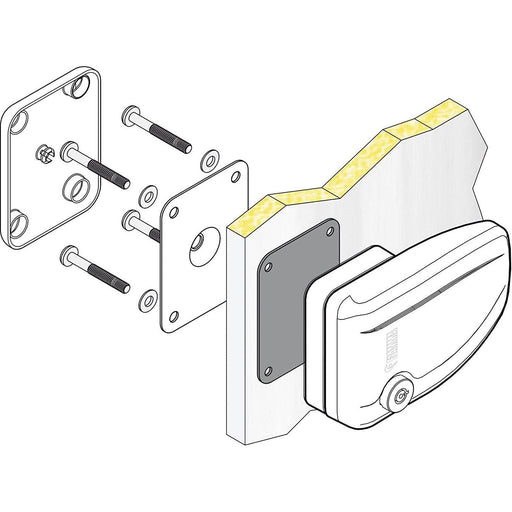 Fiamma Safe Door Frame White Security Lock Caravan Motorhome 08022-01- - UK Camping And Leisure