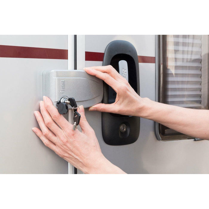 FIAMMA SAFE DOOR SECURITY LOCK SECURE SYSTEM MOTORHOME CARAVAN GREY - UK Camping And Leisure