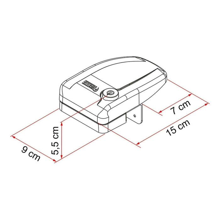 Fiamma Safe Door Security Lock Secure System Motorhome Caravan Grey Fiamma  - Dynamic Drive